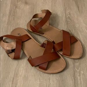 Just Fab brown sandals